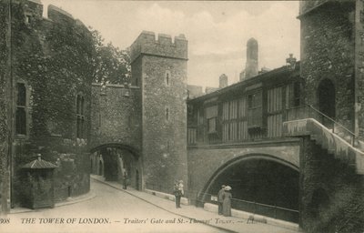 Traitors Gate en St Thomas Tower, De Tower of London door English Photographer